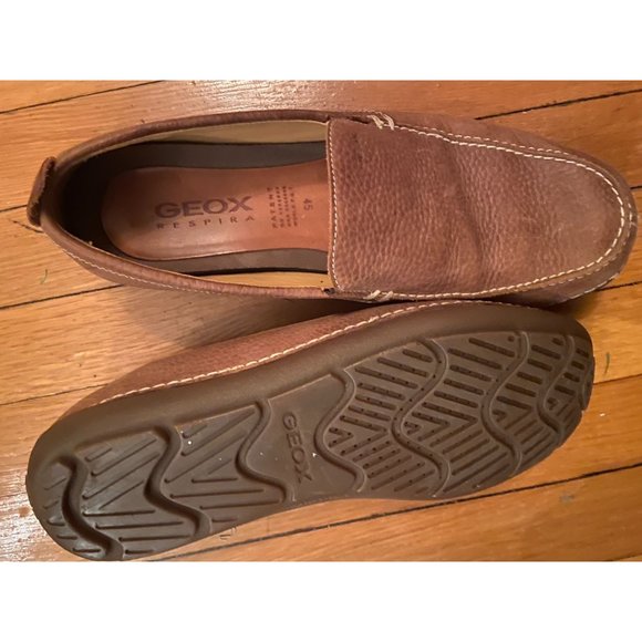 Geox Respira 100% Leather Loafers Mens Size 45/12 ~ Beautiful - Picture 2 of 5